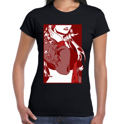 Girl With Headphones Katelyn Premium Cotton Female Thumbnail